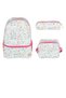 Relaxion Lilac Flamingo Figured Kindergarten Primary School Backpack Lunch Bag Pen Holder Set of 3