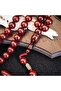 Cherry Color Spiral Patterned Stick Crimping Amber |   Mover - 4
