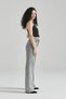Mabel 90's Lycra Super High Waist Loose Jeans Palazzo Trousers - 3