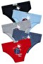 Boy's 5 Pack Colorful Slip Panties - Basketball - - 2