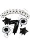 Best Football Ball Star Foil Black Number and Printed Balloon Set Age 7