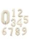 Best Sea Sand Beige Color Number Foil Balloon Age 5 - 2