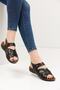 Women - Mother Velcro Orthopedic Soft Sole Summer Sandals Model - Black