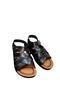 Women - Mother Velcro Orthopedic Soft Sole Summer Sandals Model - Black - 4