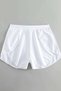 Women's White Slit Skirt Look Stylish Swim Shorts - 3