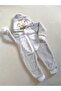 Unisex Baby Penguin Grey Plush Jumpsuit
