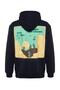 Navy Blue Regular/Normal Cut Tropical Printed Sweatshirt Tmnaw22Sw0797 - 7