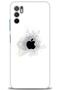 Xiaomi Redmi Note 10 5g Case Hd Printed Case - Black Apple + Full Screen Protector