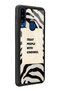 Glossy Phone Case for Samsung A20S Zebra Motto Design - 2
