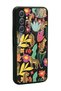 Samsung A24 Glossy Phone Case with Floral Cats Design - 2