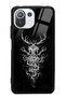 حافظة هاتف لامعة بتصميم غزال لهاتف Xiaomi Mi 11 Lite Witcher 3 متوافقة
