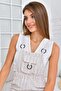 Women's Kangaroo Pocket Strap Tie Linen Jumpsuit - 7
