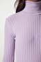 Women's Lilac Turtleneck Ribbed Basic Sweater bv00095 - 5