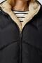 Women's Black Hooded Puffer Jacket VP00006 - 7