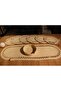 Jute, Cream American Service, Plate Mat with 6 Plates, 1 runner, 1 breadbasket, plate set - 2