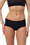 Women's Black 4 Pack Wide Brim Modal Slip Panties 1126 - 2