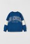 Unisex Contrast Stripe and Text Detailed Kids Tracksuit Set - 3