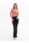 Palude Model Strapless Blouse Knitted Semaless Mdeol Blouse Bondeo Pink Color - 4