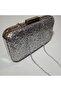 Silver Evening Dress Bag Sequin Evening Bag Wedding Engagement Silver Evening Bag Portfolio - 7
