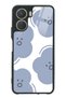 غلاف هاتف لامع لهاتف Vivo Y16 بتصميم وجه سحابي