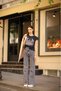 Tatum Women's Smoked Lycra Super High Waist Loose Jeans