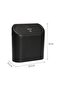 Black Auto Car Trash Can - Organizer Garbage Can with Lid - 2