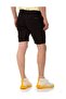 Ck272 Basic Black Linen Men's Shorts - 3