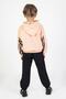Girl's Two Thread Fabric Medium Thickness Printed Knitted Basic Tracksuit Set - 4