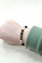 Certified Mother's Bracelet Unakite Moonstone Lal Jade Natural Stone Bracelet - 2
