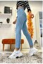 Light Blue High Waist Mom Jean Jeans - 2