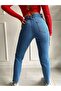 Blue High Waist Mom Jean Jeans - 2