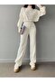 Finger-Loop Cropped High-Waist Knit Set - 3