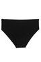 6-Piece Women's Black Cotton Flexible High Waist Bato Panties - 3