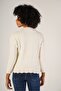 Bone Women's Hair Running Crew Neck Wool Sweater - 3