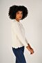 Bone Women's Hair Running Crew Neck Wool Sweater - 4