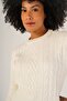 Bone Women's Hair Running Crew Neck Wool Sweater - 5