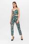 High Waist Collared Patterned Women's Trousers - 2