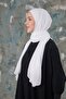 شال بونيه برقبة - أبيض