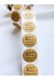 Adhesive Sticker - Handmade With Love Hand-written Sticker (2,5 cm) 50 Pieces