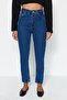 Indigo High Waist Mom Jeans TWOSS20JE0108 - 9