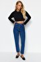 Indigo High Waist Mom Jeans TWOSS20JE0108 - 7