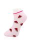 Pack of 12 Women's Patterned Colorful Quality College Booties Socks - 7