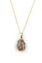 Unakit Natural Stone Gold Colored Necklace