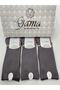 3 Pieces of Gaze Cotton Elasticless (Diabetic) Nylon-Free 100% Natural Thin Summer Men's Socks