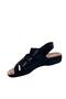 Women - Mother Velcro Orthopedic Soft Sole Summer Sandals Model - Black - 7