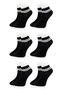 Pack of 6 Women's Striped Cotton Seasonal Booties Socks