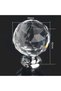 (4 PCS) Crystal Ball Transparent Chrome Button Handle Furniture Cloakroom Nightstand Dresser Ø 30mm - 3