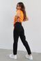 High Waist Mom Jean Women - Black Colorfast, Boyfriend Power Lycra - 4