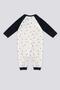 U.S. Polo Assn Cream Cherry Pattern Snap Baby Jumpsuit - 4