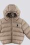 U.S. Polo Assn Beige Hooded Baby Coat with Feather Inside - 3